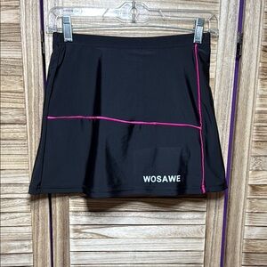 WOSAWE Black and Pink Athletic Bike 3D Gel Padded Shorts Size M